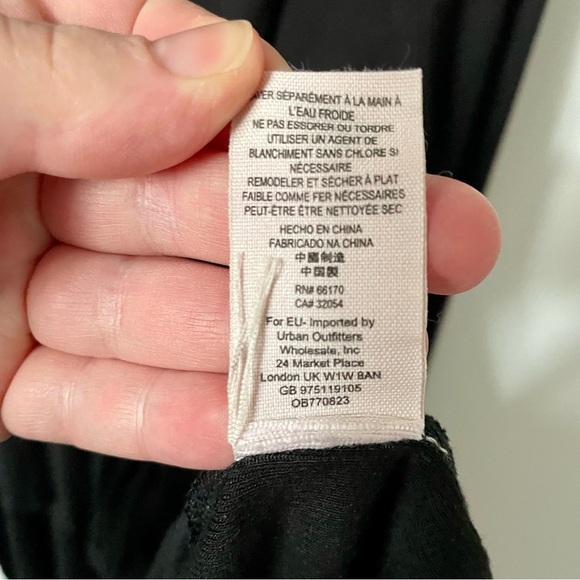 Free People Uptown Turtleneck Longsleeve Ribbed Top Black Size Small - Picture 8 of 9